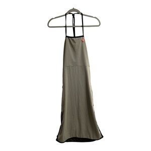 The Undress By Racerette Midi Dress Black/Gray Dot Size XS NWT